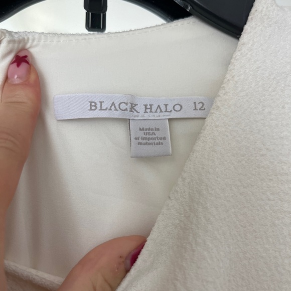 White black halo dress - Picture 4 of 4